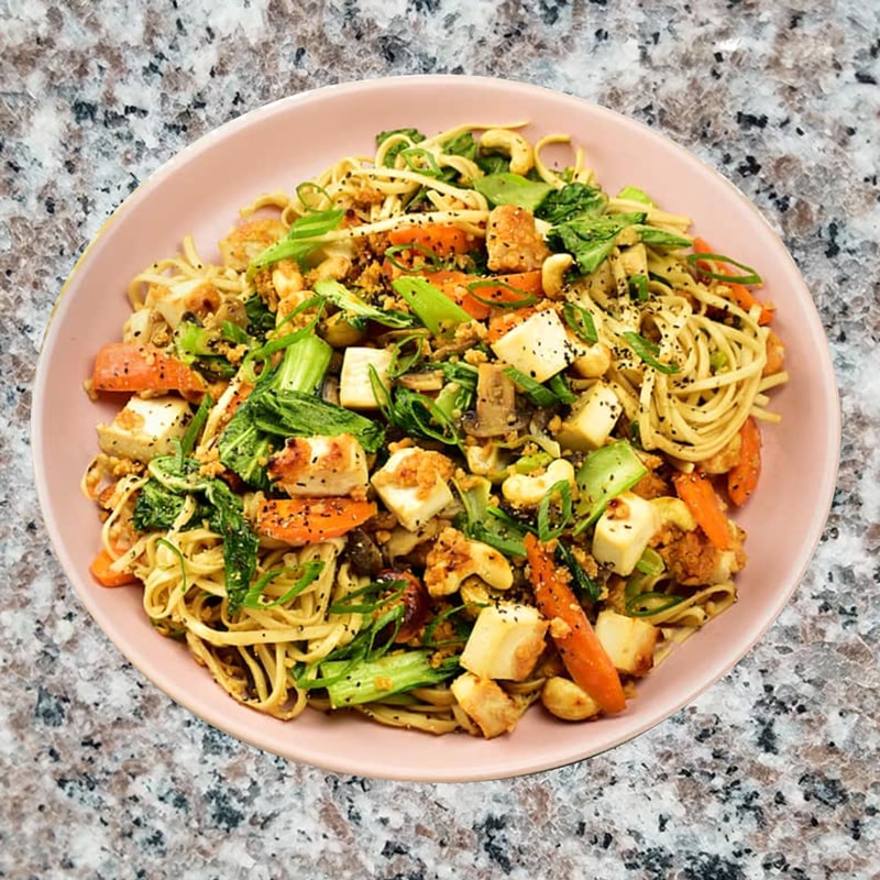 F11. Singapore Vegetarian Fried Noodles